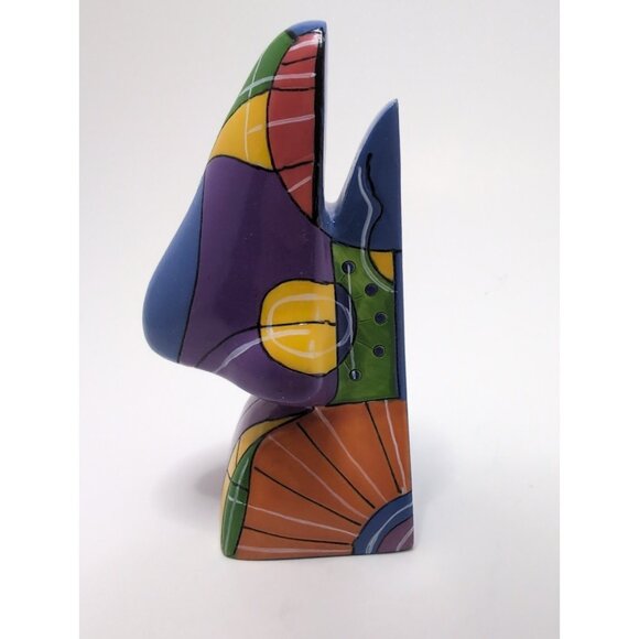 Picasso Nose Abstract Eyeglass Holder Resin Scultpure - Picture 3 of 7